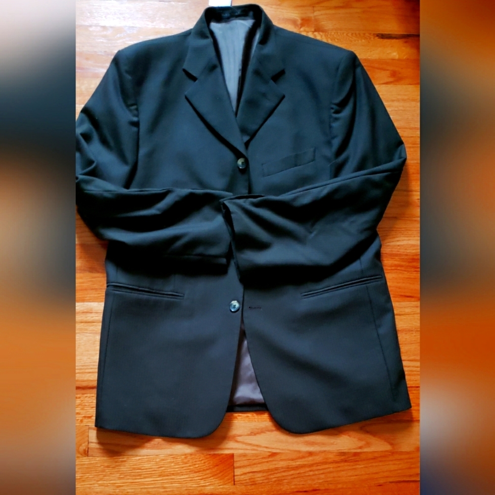 Taglia By Alberto Taglia Men's Gray Wool Blazer Jacket 42R